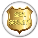 Sexy Security Costume Button Halloween Costume